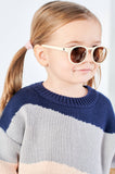 Babiators - Sweet Cream Keyhole Sunglasses with Amber Lens: Ages 0-2