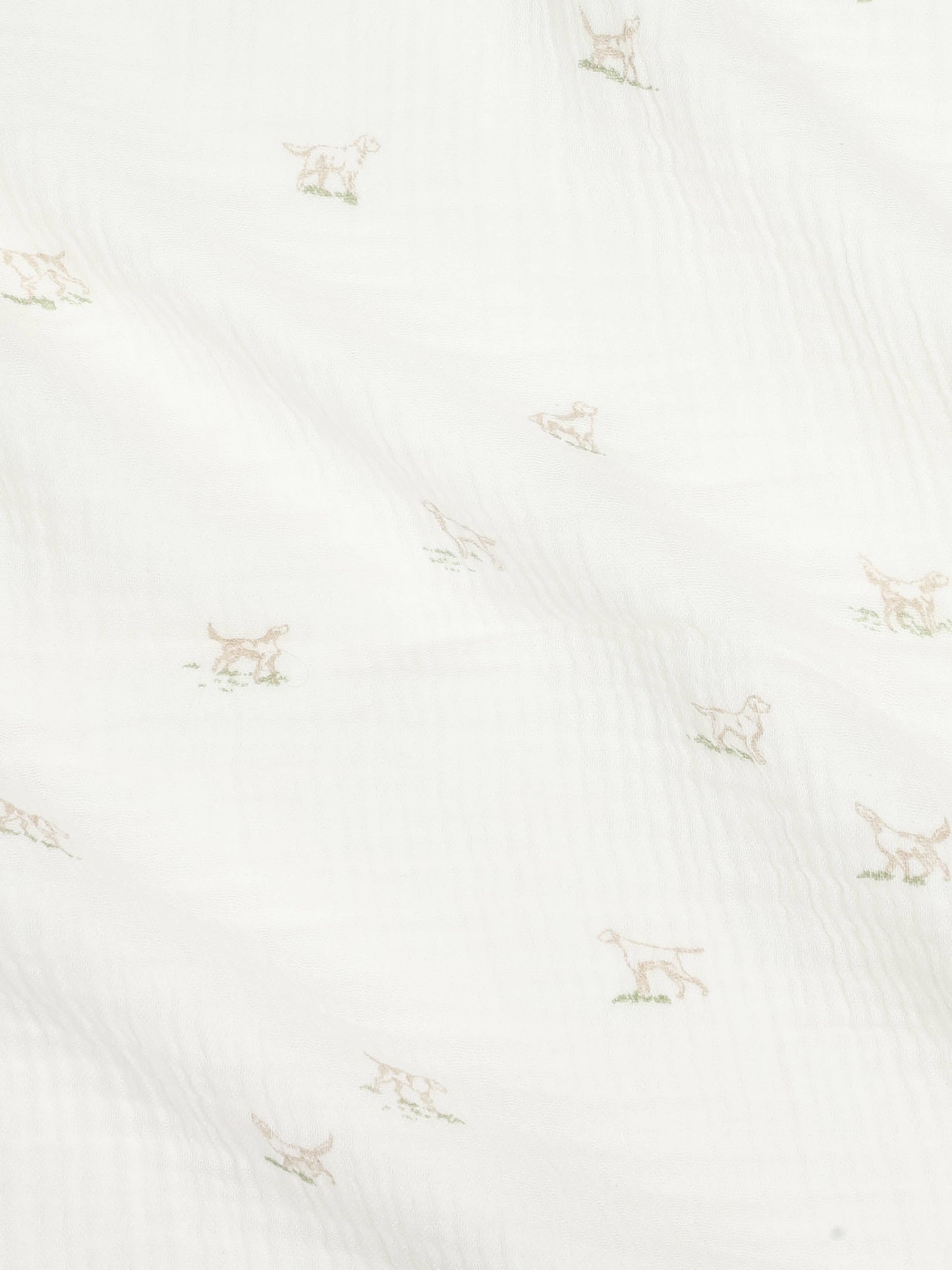 Muslin Swaddle Blanket - Field Dog