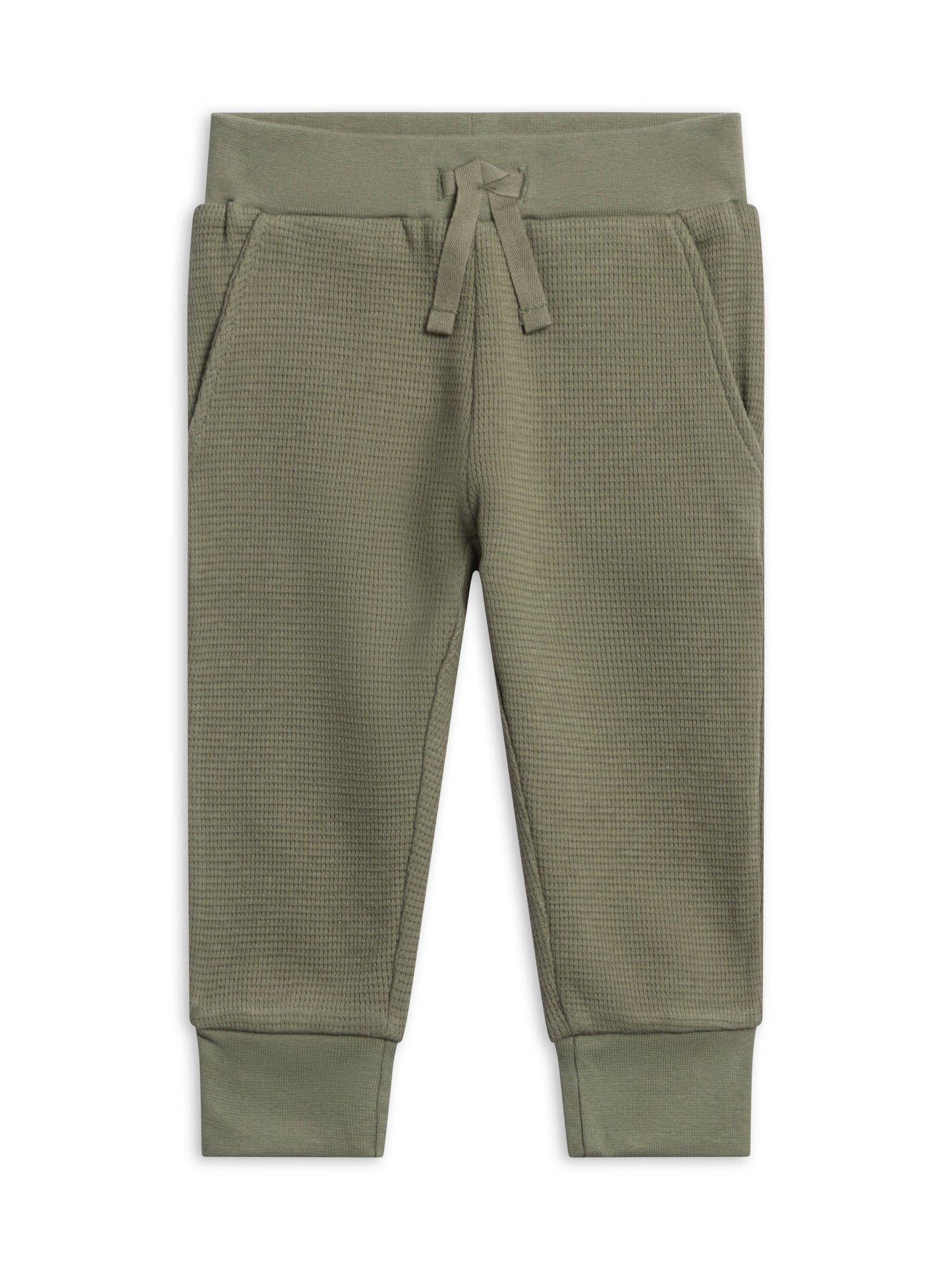 Nelson Waffle Knit Jogger - Fern