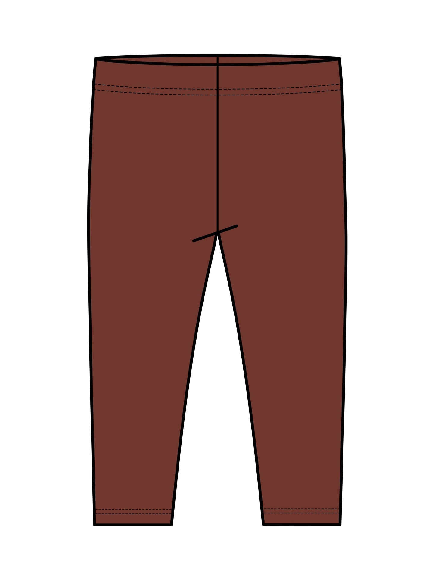 Lennon Ribbed Leggings - Garnet