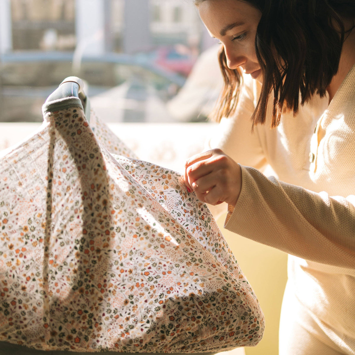 Muslin Car Seat Canopy
