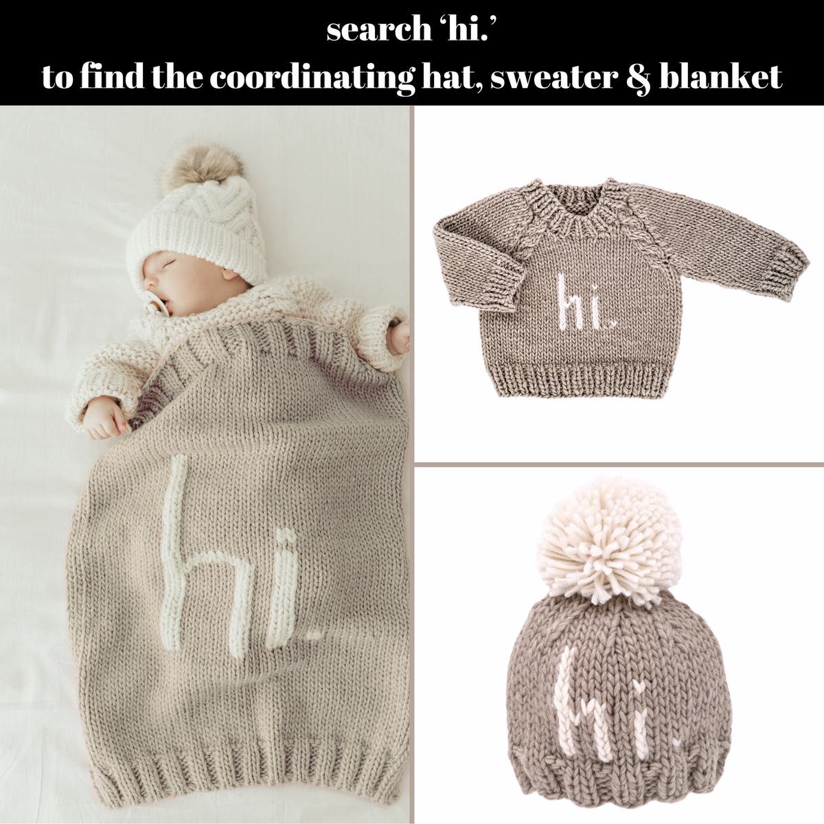Knit Sweater Pebble - Hi.