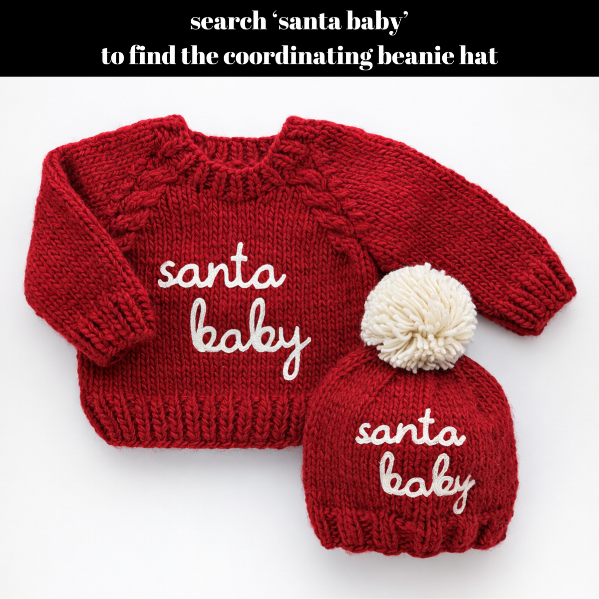 Knit Sweater - Santa Baby