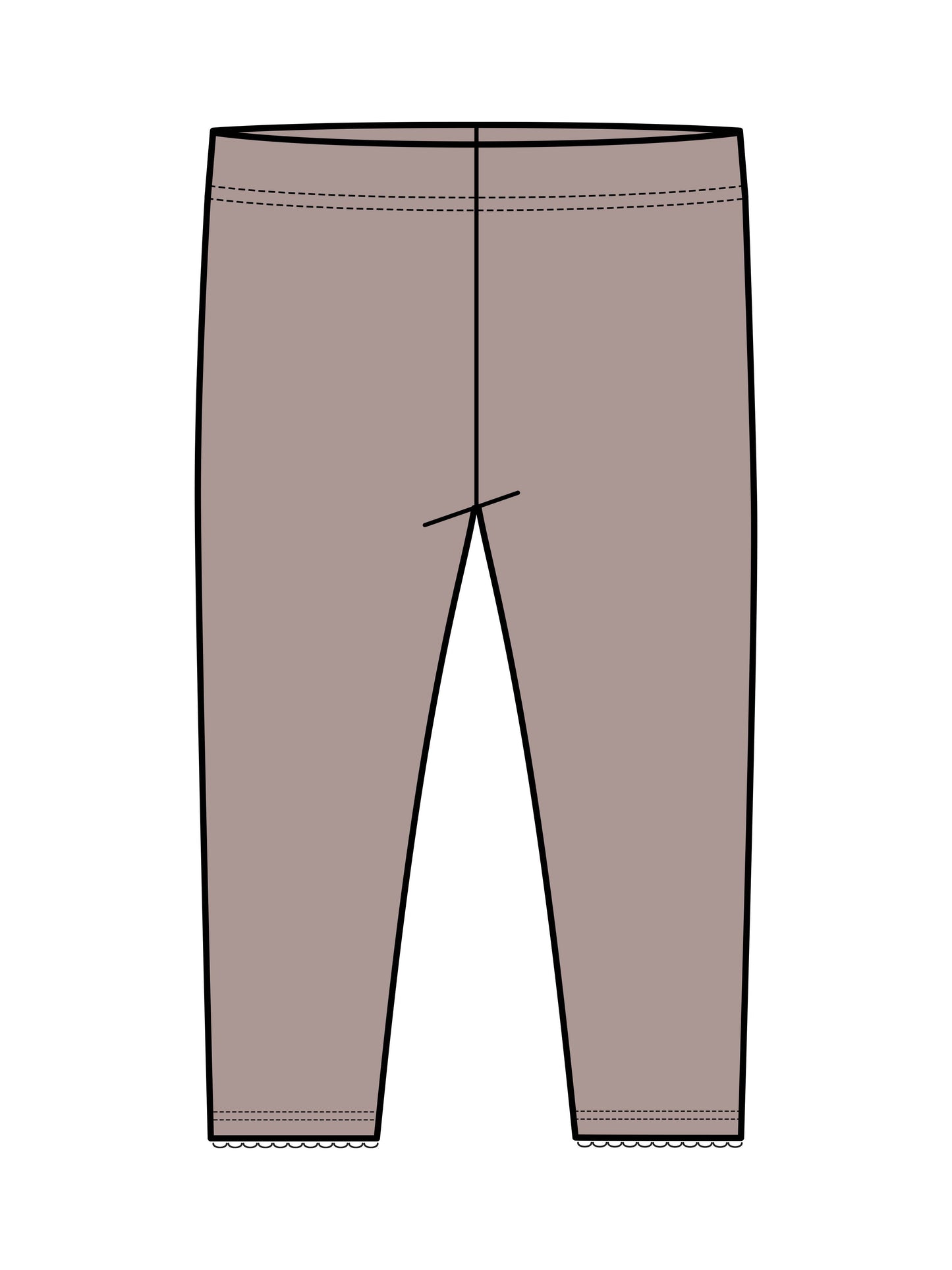Colored Organics - Gina Pointelle Leggings - Wren