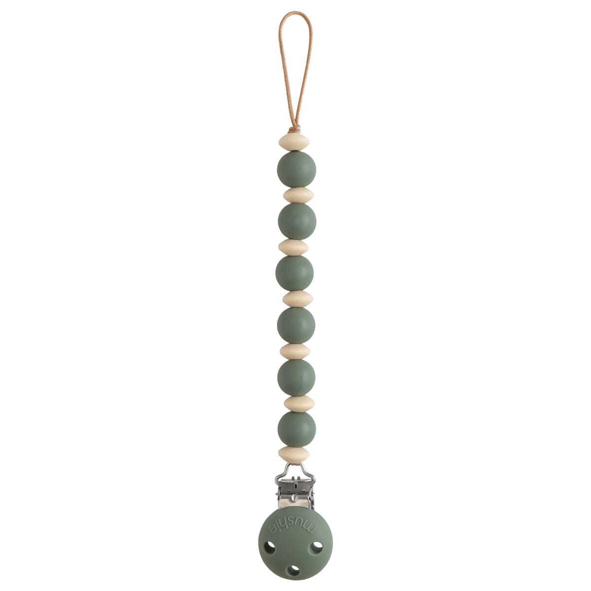 Silicone Pacifier Clip- Luna