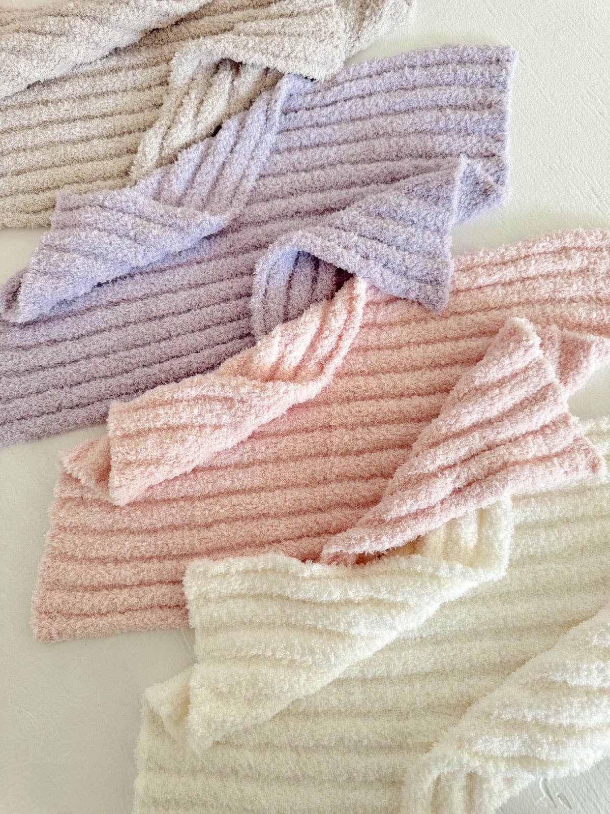 Wave Mini Blanket, Bisque