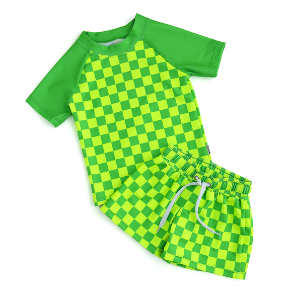 Neon Green Swim Shorts