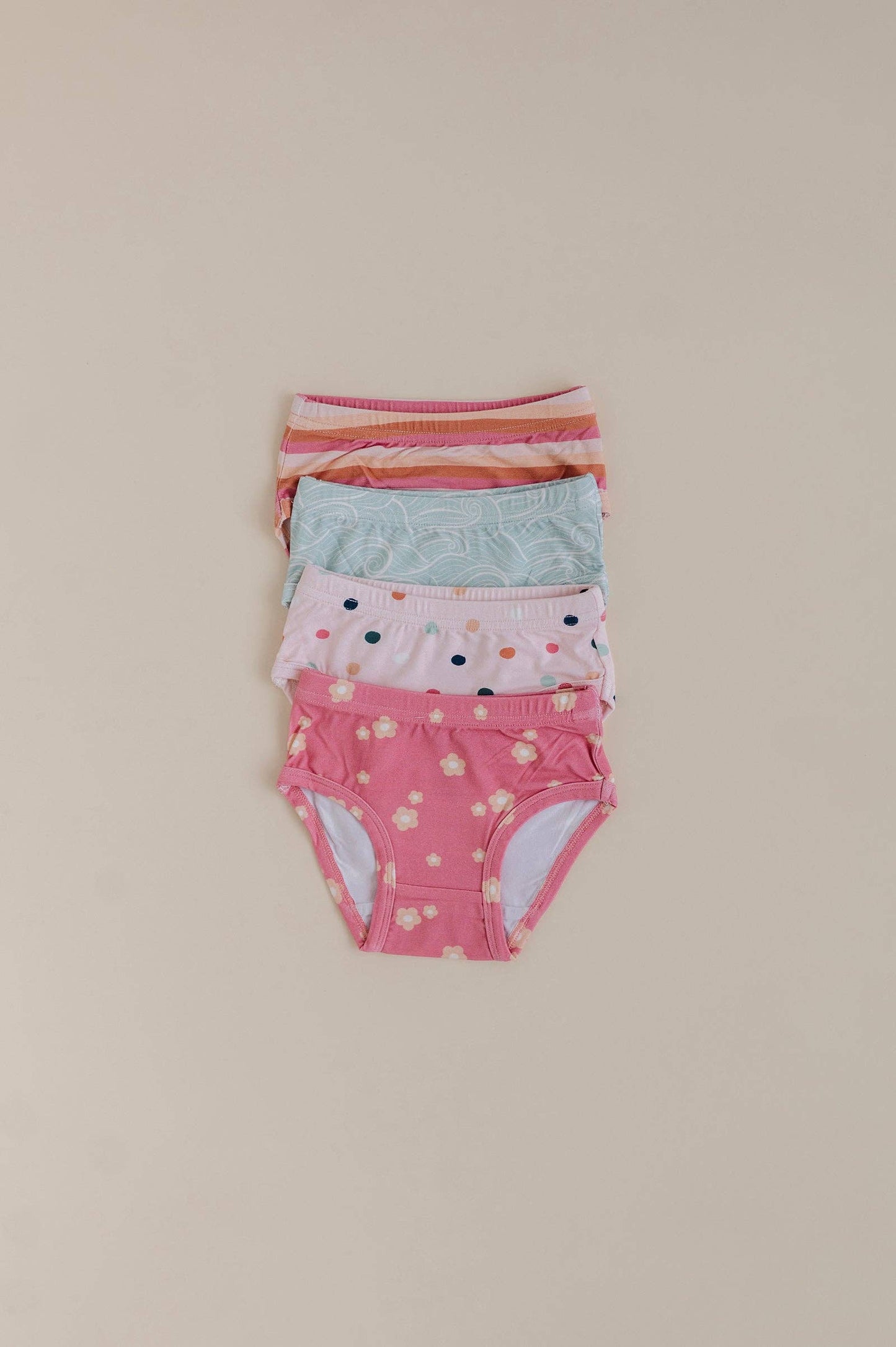 Girl's Bamboo Underwear: Summer Polka Dots