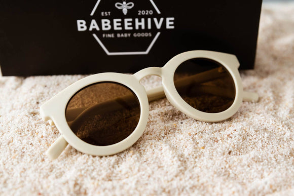 Babeehive Goods - Toddler & Kid Sunglasses - White