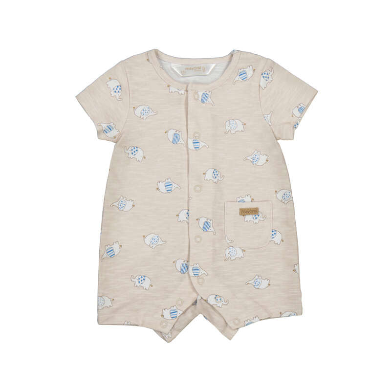 Mayoral - Cotton Romper - Elephant
