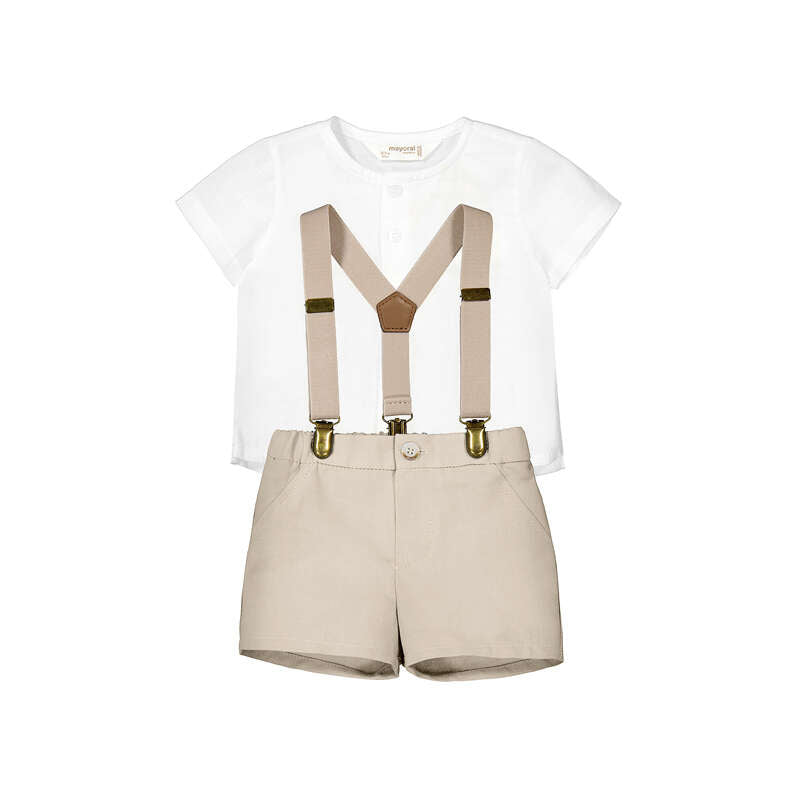 Mayoral - Suspenders Set - Wheat