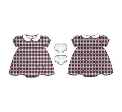 J&J Collar Dress - Tree Plaid