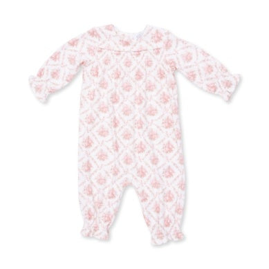 AD - Smocked LS Romper - Rose