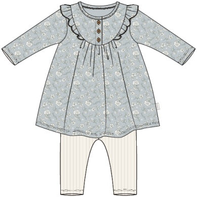 PL Dress/Leggings Set - Blue
