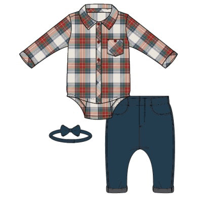 PL Boys Bowtie Set - Holiday