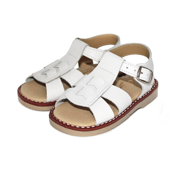 Classic Leather Sandal - White