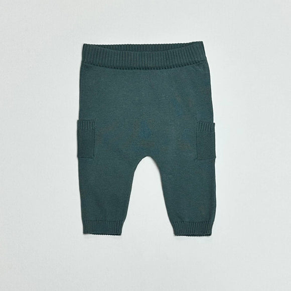 Viverano Organics - Baby Side Pocket Sweater Knit Pants - Blue