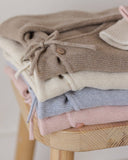 Wrap Knit Footie - Rose