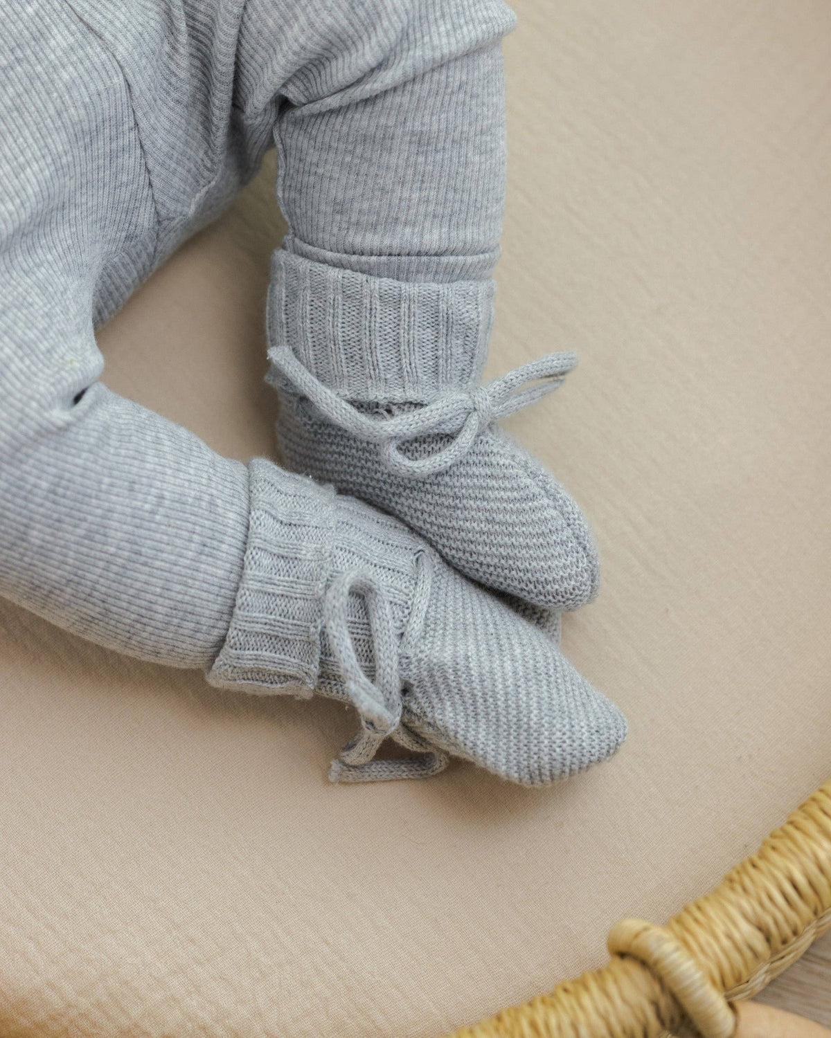 QM Ribbed Set - Dusty Blue
