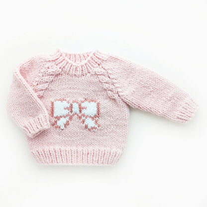 Knit Sweater Pink - Bow