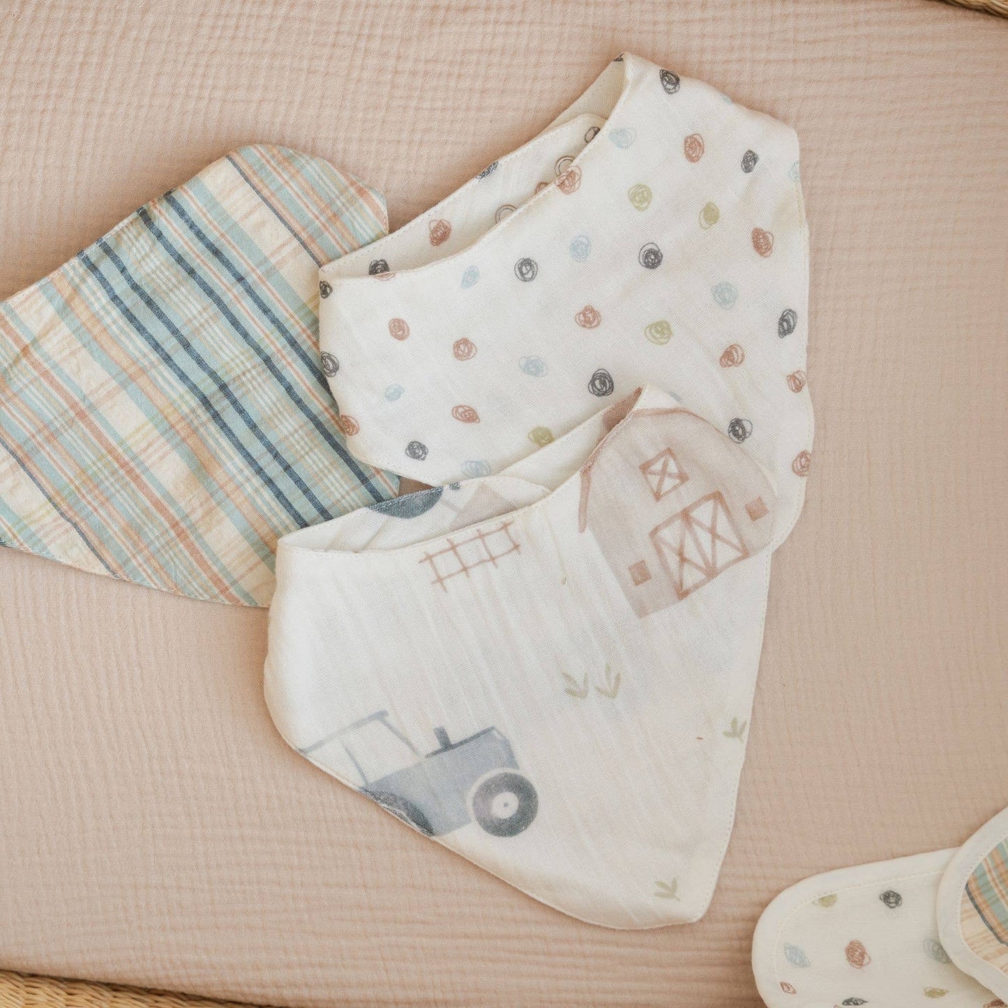 Muslin Bib Set - Farmhouse