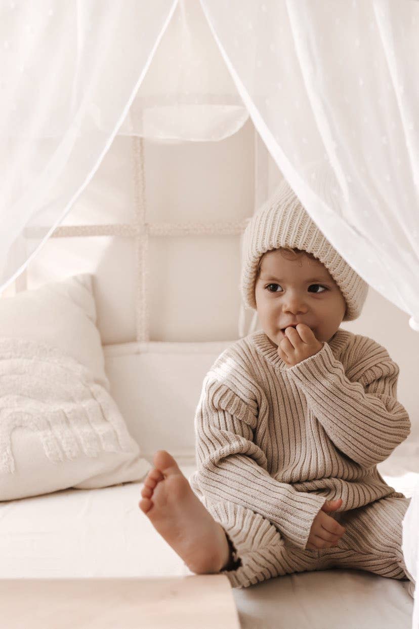 Chunky Pullover/Legging Set - Beige