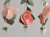 ChilDreams - Baby Mobile - Floral nursery mobile - Butterfly crib mobile