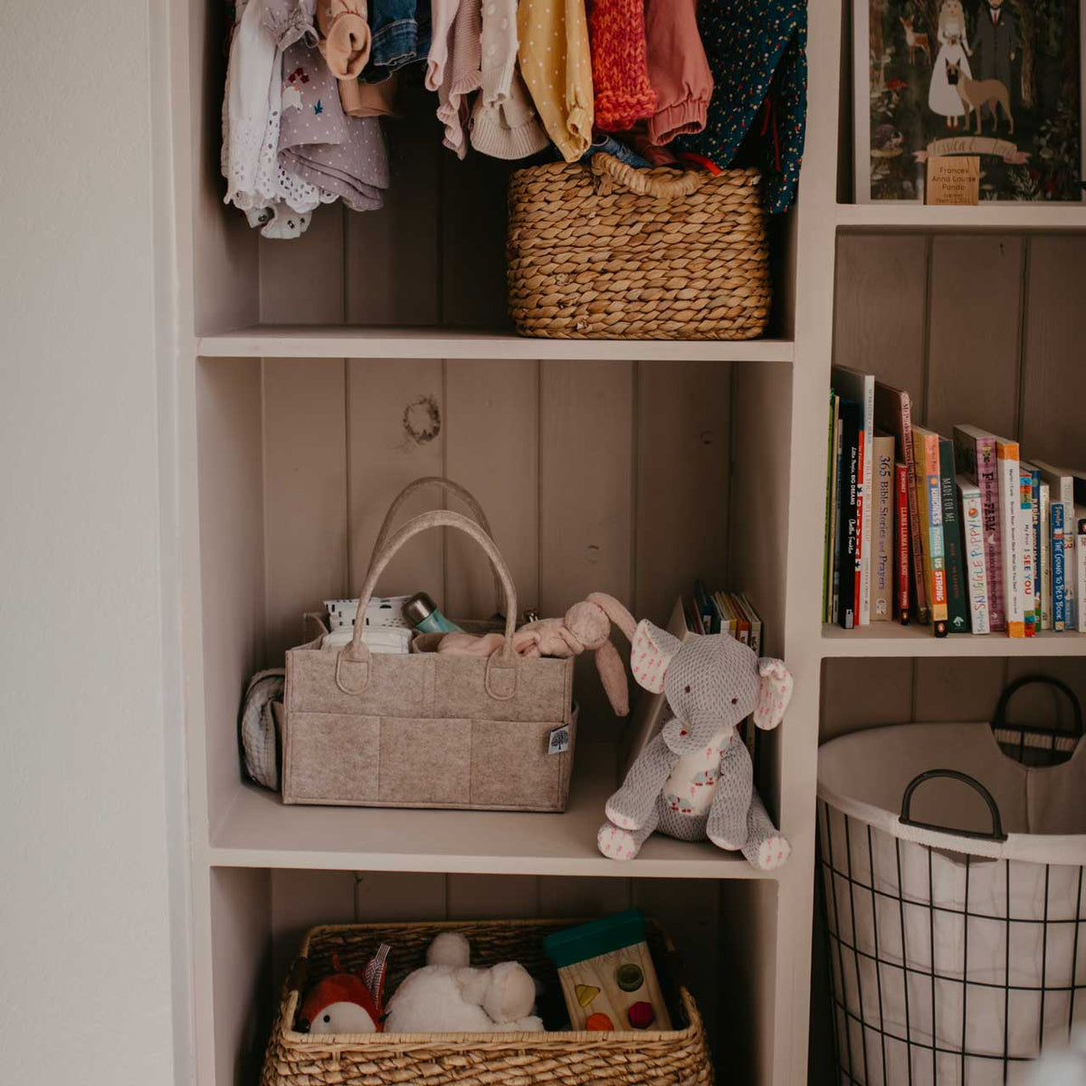Diaper Caddy - Oatmeal