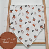 Boots Western Muslin Swaddle Blanket