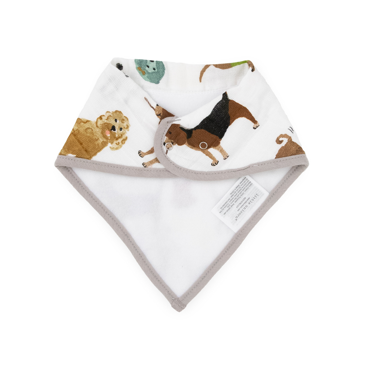 Muslin/Fleece Bib 4 Pack
