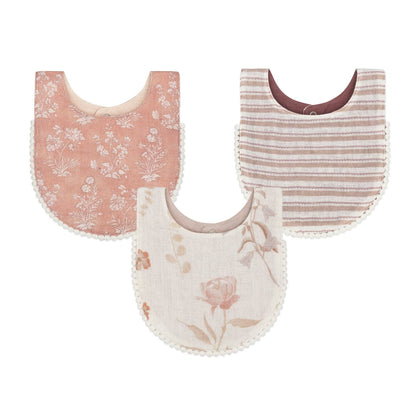 Muslin Bib Set - Violet