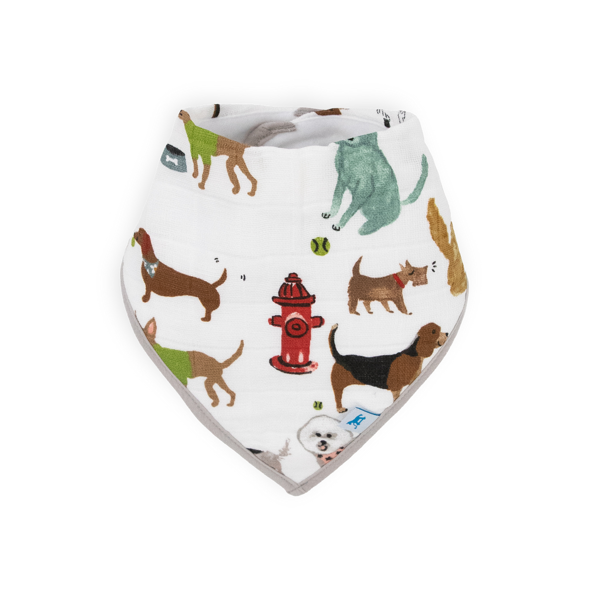 Muslin/Fleece Bib 4 Pack