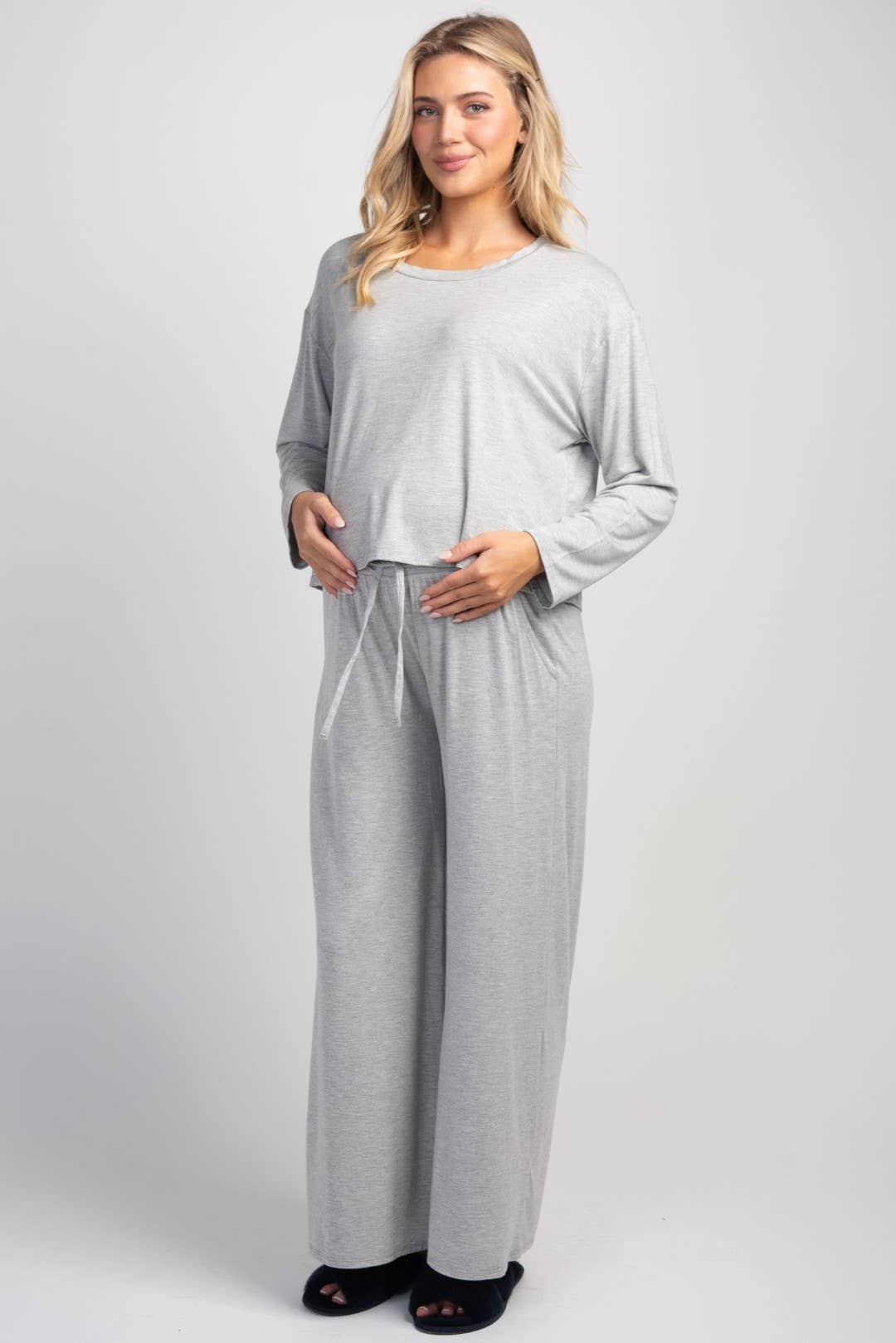 Maternity LS Lounge Set - Grey