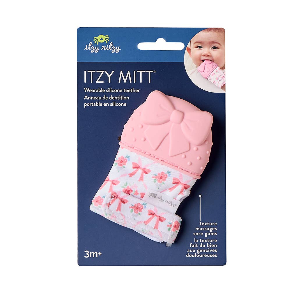 Itzy Mitt™ Silicone Teething Mitt - Bow
