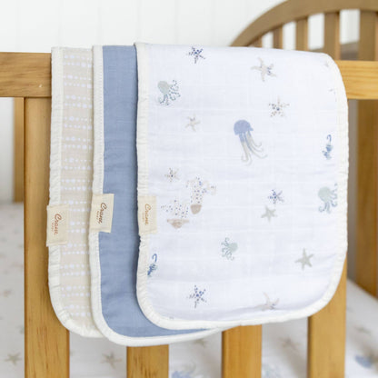 Burp Cloth Set - Ocean