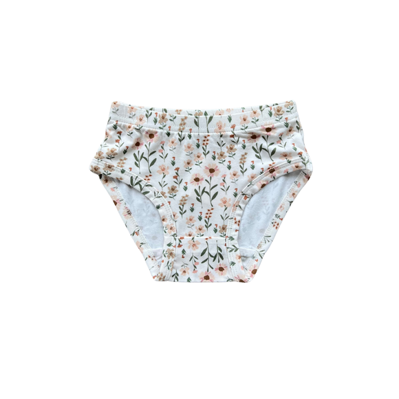 Girl's Bamboo Underwear - Daisy Field
