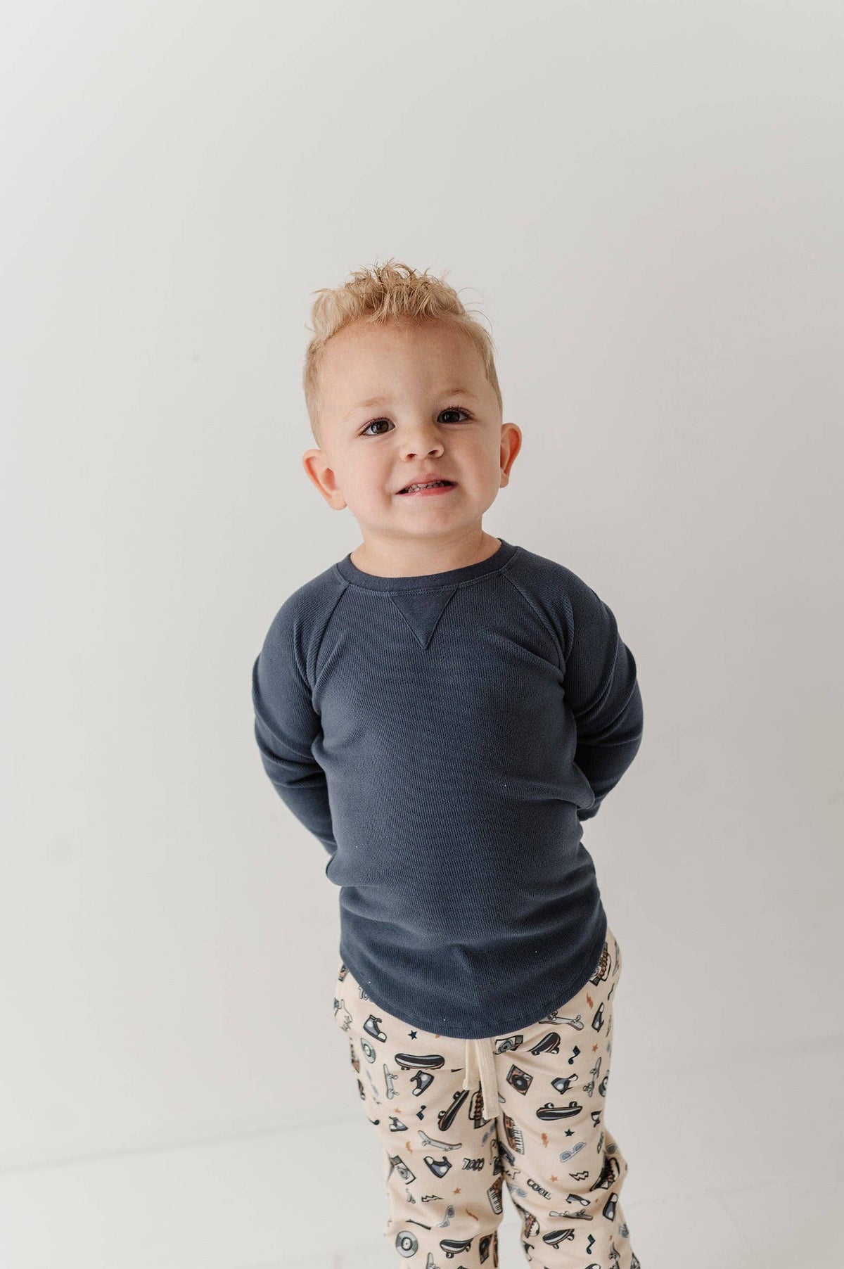 Babysprouts Ribbed Top - Blue