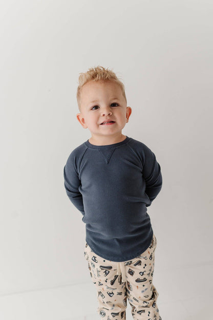 Babysprouts Ribbed Top - Blue