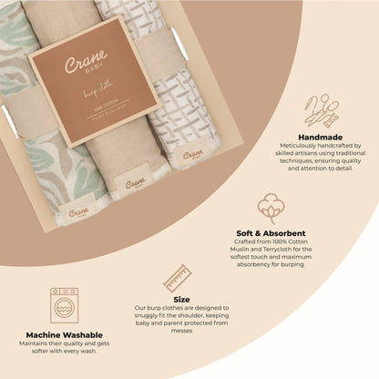 Burp Cloth Set - Cove