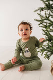 Long Sleeve Bodysuit Bamboo - Trains