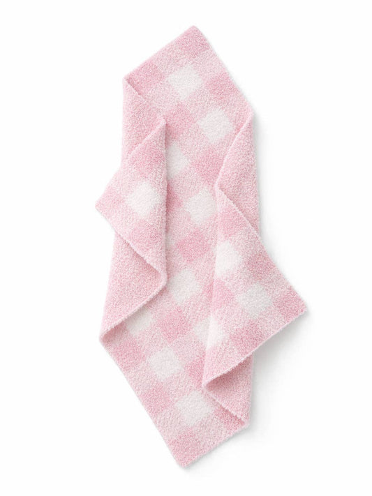 Gingham Mini Blanket, Pink