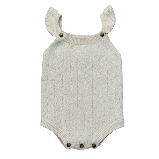 Babysprouts Knit Bodysuit - Cream