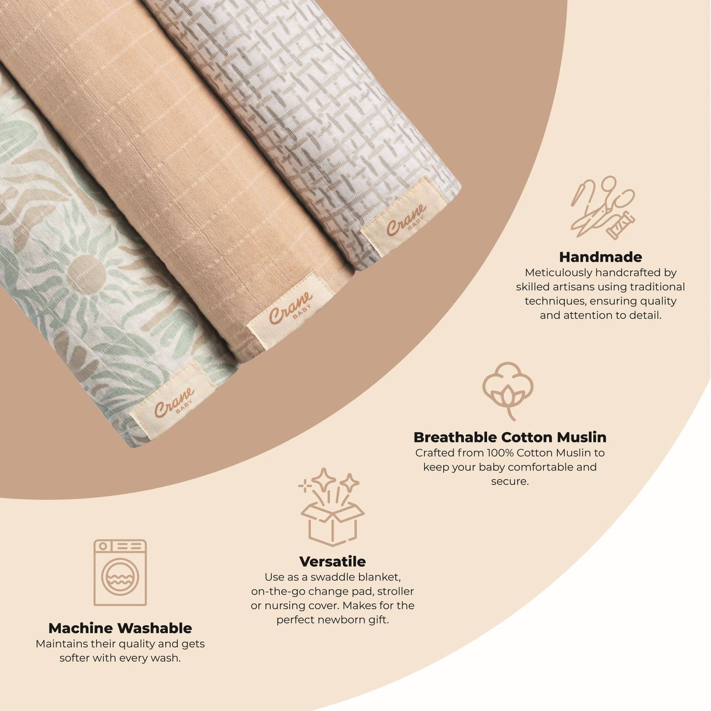 Muslin Swaddle Set - Cove