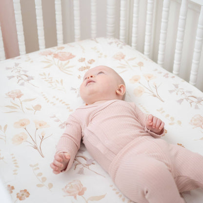 Fitted Crib Sheet - Violet