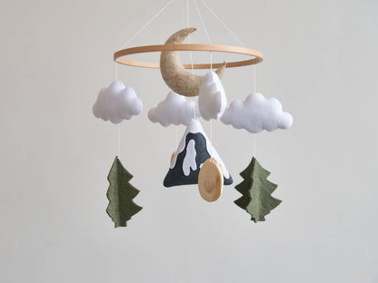 Baby mobile - Mountain nursery mobile - Baby crib mobile