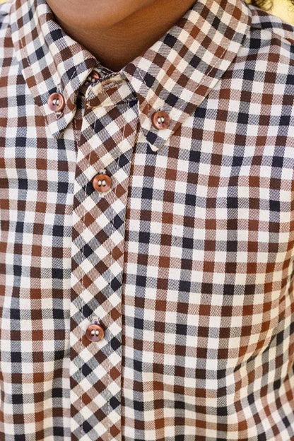 James Shirt in Chestnut