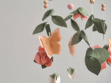 ChilDreams - Baby Mobile - Floral nursery mobile - Butterfly crib mobile