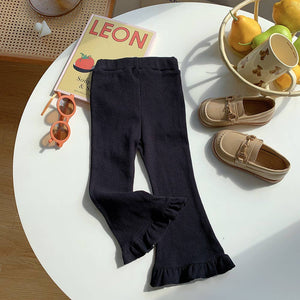 Cotton retro bell-bottom - Black