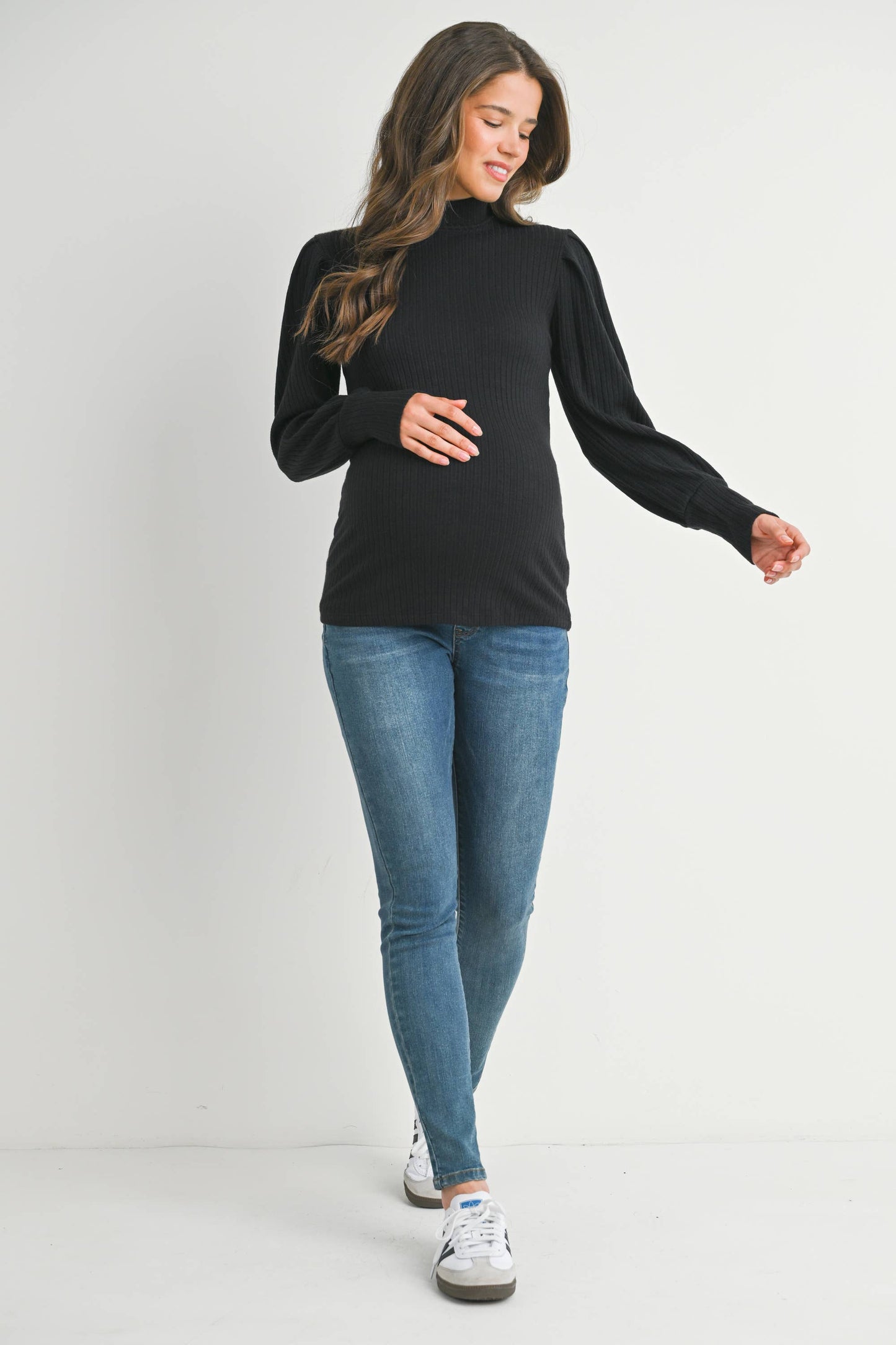 Puff Sleeve Maternity Top