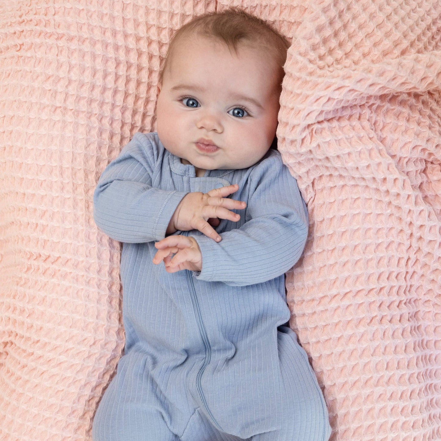 100% Cotton Blanket - Blush